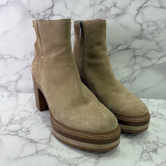 Y2K Steve Madden Women’s Boots Chunky sz 9.5 Suede #M344 - Picture 3 of 9